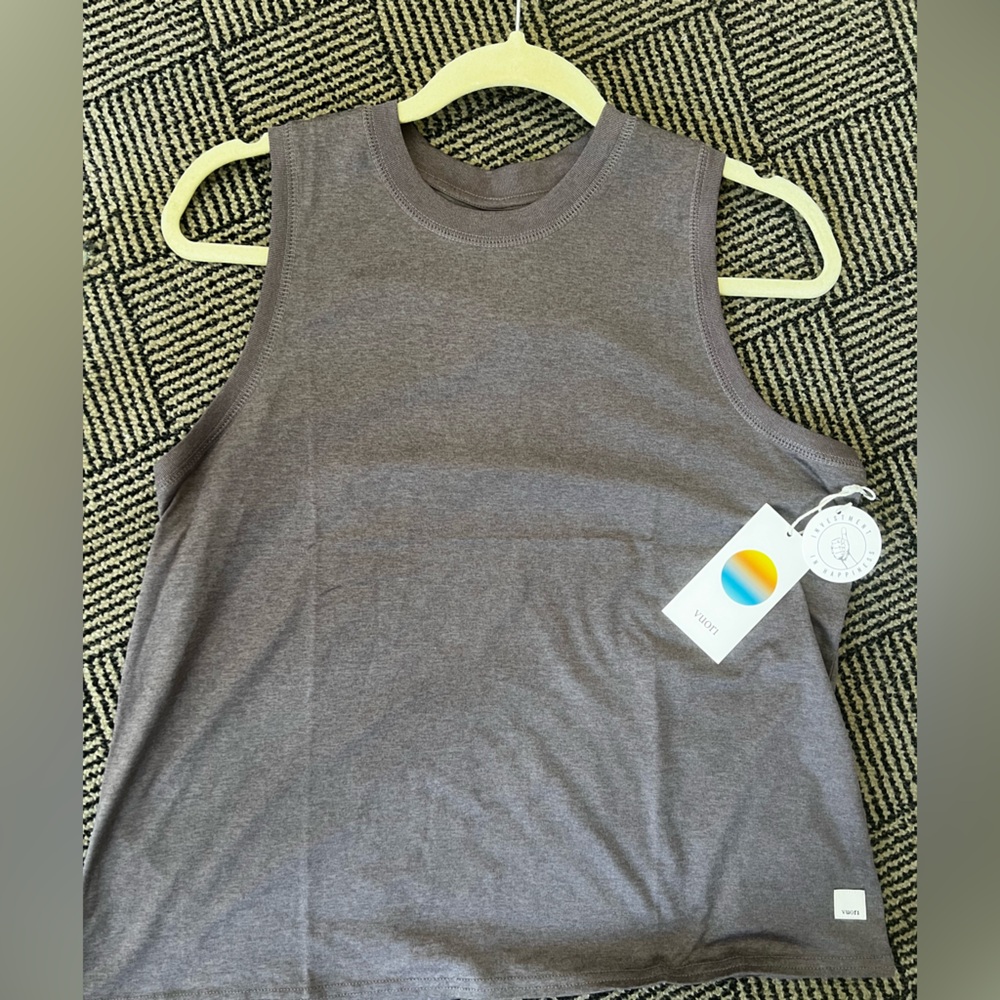 Vuori Hazel Heather Purple Tank Top
